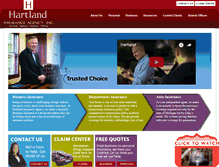 Tablet Screenshot of hartlandinsurance.com